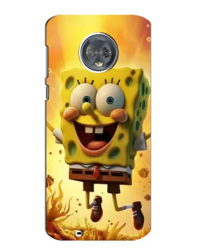 Чехол для Motorola MOTO G6 с картинкой «Губка Боб прыгает»