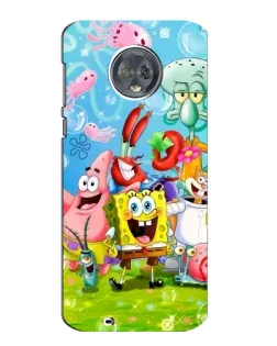 Чохол для Motorola MOTO G6 з картинкою «Губка Боб та друзі»
