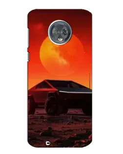 Чехол для Motorola MOTO G6 с картинкой «Cybertruck на Марсе»