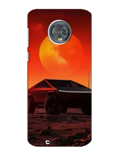 Чехол для Motorola MOTO G6 с картинкой «Cybertruck на Марсе»