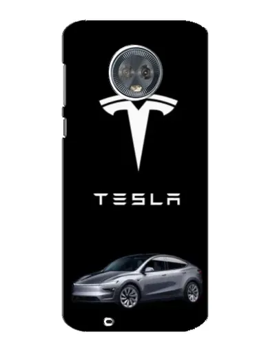 Чехол для Motorola MOTO G6 с картинкой «Tesla Model Y»