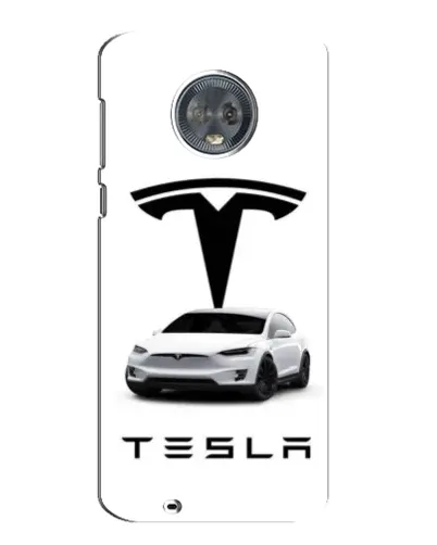 Чехол для Motorola MOTO G6 с картинкой «Tesla White Style»