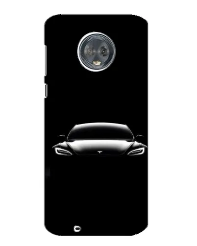 Чехол для Motorola MOTO G6 с картинкой «Фары Tesla Night»