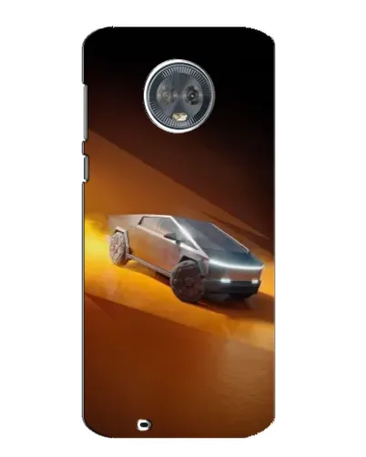 Чехол для Motorola MOTO G6 с картинкой «Cybertruck в пустыне»