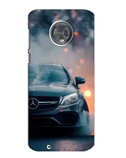 Чехол для Motorola MOTO G6 с картинкой «Mercedes — ночной город»