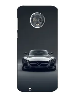 Чехол для Motorola MOTO G6 с картинкой «Mercedes на черном»