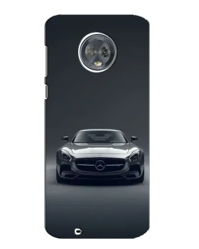 Чехол для Motorola MOTO G6 с картинкой «Mercedes на черном»