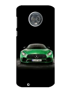 Чехол для Motorola MOTO G6 с картинкой «Mercedes — неоновый лого»