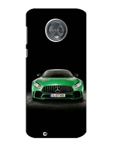 Чехол для Motorola MOTO G6 с картинкой «Mercedes — неоновый лого»