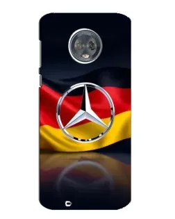 Чехол для Motorola MOTO G6 с картинкой «Mercedes — флаг Германии»