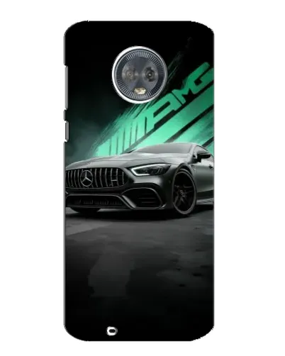 Чехол для Motorola MOTO G6 с картинкой «Темный Mercedes AMG»