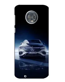 Чехол для Motorola MOTO G6 с картинкой «Ночной Mercedes EQ»
