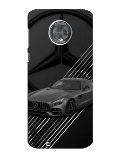 Чехол для Motorola MOTO G6 с картинкой «Mercedes AMG — графика»