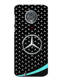 Чехол для Motorola MOTO G6 с картинкой «Mercedes — бирюзовый акцент»