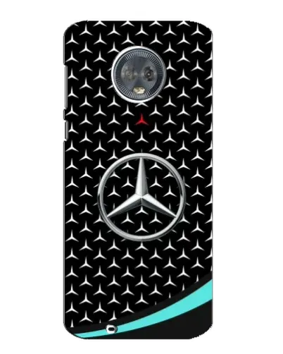 Чехол для Motorola MOTO G6 с картинкой «Mercedes — бирюзовый акцент»
