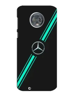 Чехол для Motorola MOTO G6 с картинкой «Спортивные линии Mercedes»