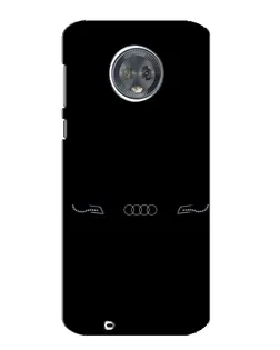 Чехол для Motorola MOTO G6 с картинкой «Audi — световой подпись»