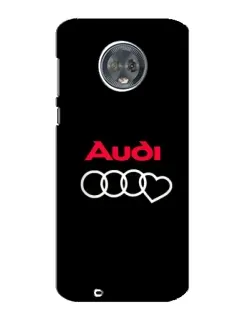 Чехол для Motorola MOTO G6 с картинкой «Логотип Audi Heart»