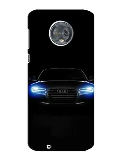Чехол для Motorola MOTO G6 с картинкой «Audi в неоне»