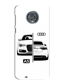Чехол для Motorola MOTO G6 с картинкой «Audi — контрастный дизайн»