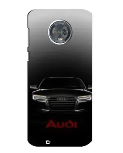 Чехол для Motorola MOTO G6 с картинкой «Audi — градиентный контур»