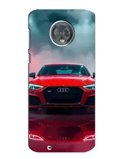 Чехол для Motorola MOTO G6 с картинкой «Audi RS — красный стиль»