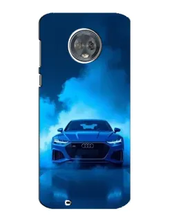Чехол для Motorola MOTO G6 с картинкой «Audi — голубая энергия»