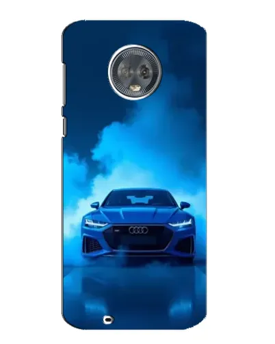 Чехол для Motorola MOTO G6 с картинкой «Audi — голубая энергия» Чехол для Motorola MOTO G6 с картинкой «Audi — голубая энергия»