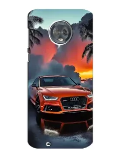 Чехол для Motorola MOTO G6 с картинкой «Audi — закат»