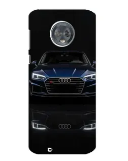 Чехол для Motorola MOTO G6 с картинкой «Audi — ночное отражение»