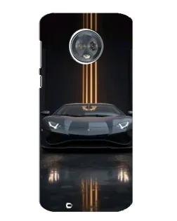 Чехол для Motorola MOTO G6 с картинкой «Lamborghini золотые линии»