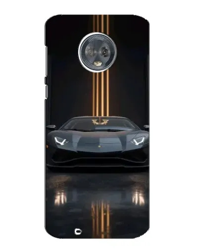 Чехол для Motorola MOTO G6 с картинкой «Lamborghini золотые линии»