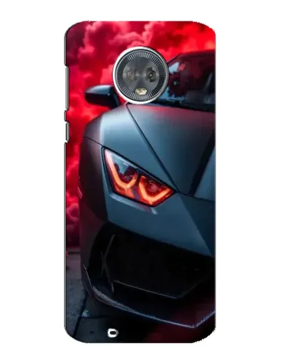 Чехол для Motorola MOTO G6 с картинкой «Lamborghini красное сияние»