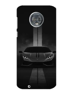 Чехол для Motorola MOTO G6 с картинкой «Lamborghini симметрия дорог»