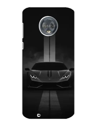 Чехол для Motorola MOTO G6 с картинкой «Lamborghini симметрия дорог»