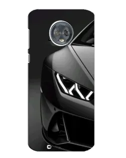 Чехол для Motorola MOTO G6 с картинкой «Lamborghini фары детализация»