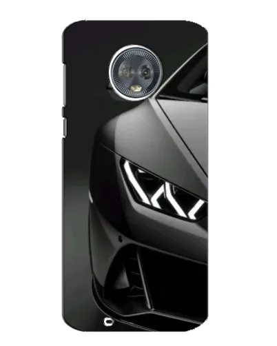 Чехол для Motorola MOTO G6 с картинкой «Lamborghini фары детализация»