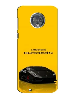 Чехол для Motorola MOTO G6 с картинкой «Lamborghini Huracan черный»