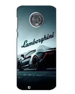 Чехол для Motorola MOTO G6 с картинкой «Классическая надпись Lamborghini»