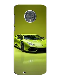 Чехол для Motorola MOTO G6 с картинкой «Салатовый Lamborghini Huracan»
