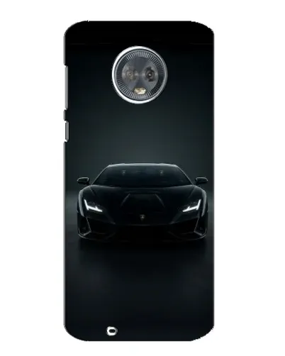 Чехол для Motorola MOTO G6 с картинкой «Черный Lamborghini Aventador»