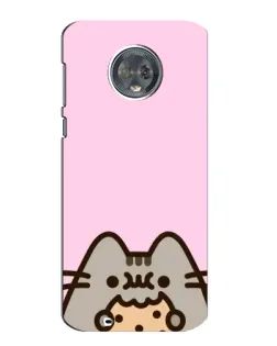 Чехол для Motorola MOTO G6 с картинкой «Pusheen и печенье» Чехол для Motorola MOTO G6 с картинкой «Pusheen и печенье»