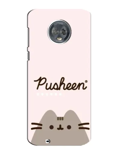Чехол для Motorola MOTO G6 с картинкой «Pusheen логотип»