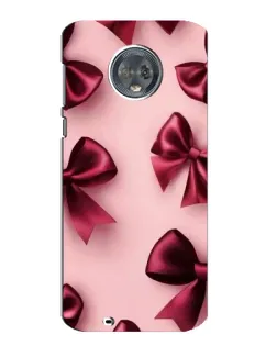Чехол для Motorola MOTO G6 с картинкой «Бордовый атлас»