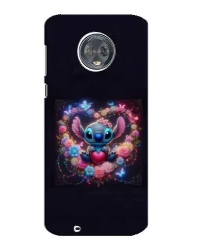 Чехол для Motorola MOTO G6 с картинкой «Stitch в цветах» Чехол для Motorola MOTO G6 с картинкой «Stitch в цветах»