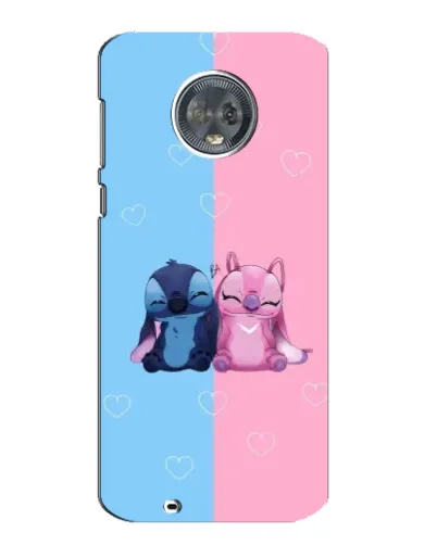Чехол для Motorola MOTO G6 с картинкой «Stitch и Angel Love» Чехол для Motorola MOTO G6 с картинкой «Stitch и Angel Love»