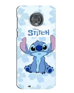 Чехол для Motorola MOTO G6 с картинкой «Stitch среди цветов» Чехол для Motorola MOTO G6 с картинкой «Stitch среди цветов»
