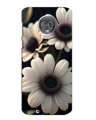 Чехол для Motorola MOTO G6 с картинкой «Белые маргаритки макро»