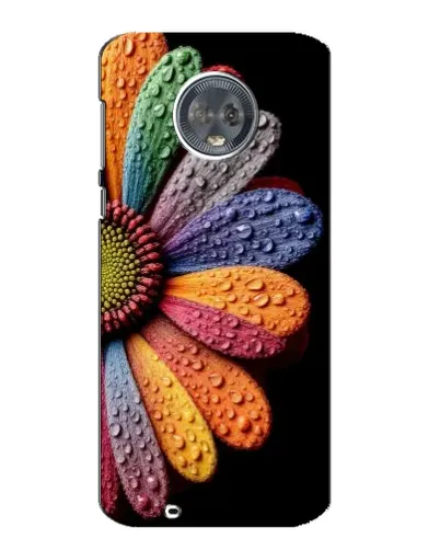 Чехол для Motorola MOTO G6 с картинкой «Радужный цветок»