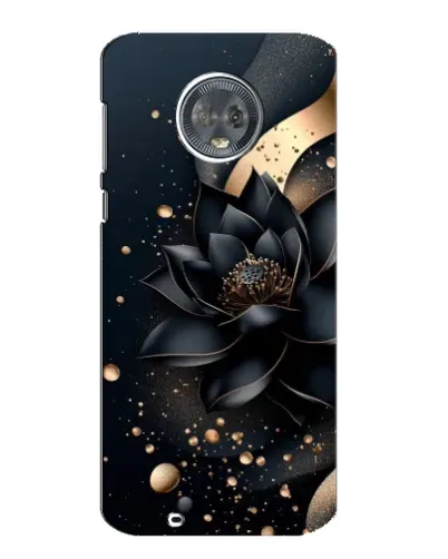 Чехол для Motorola MOTO G6 с картинкой «Черный лотос»